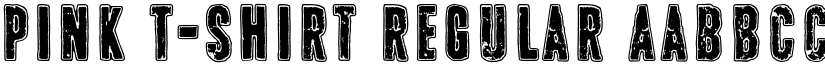 Pink T-shirt Regular font