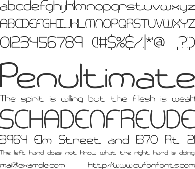 Pneumatics BRK font preview
