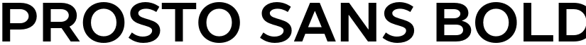 Prosto Sans Bold font