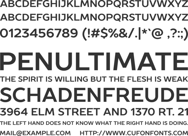 Prosto Sans font preview