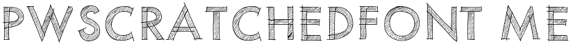 PWScratchedfont Medium font