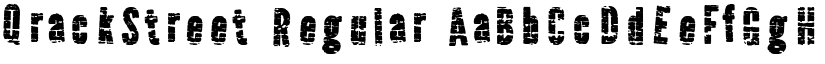 QrackStreet Regular font