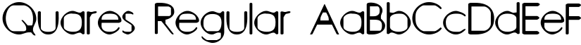 Quares Regular font