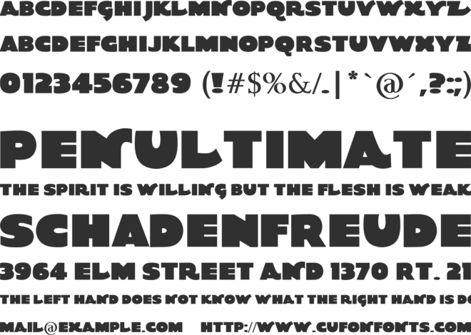 Quota font preview