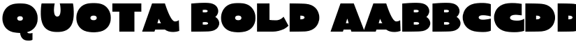 Quota Bold font