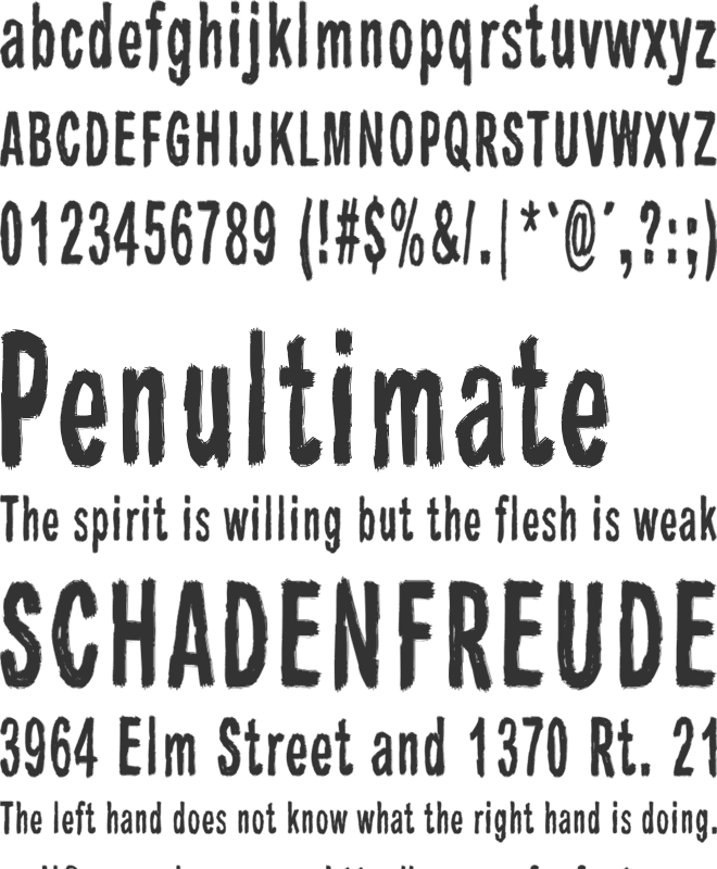 Raparperitaivas font preview