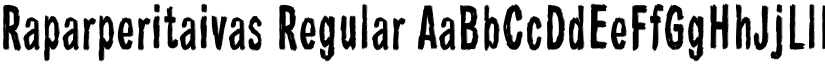Raparperitaivas Regular font