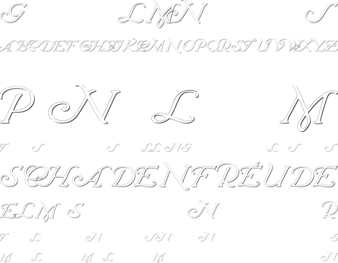 Wrenn Initials font preview