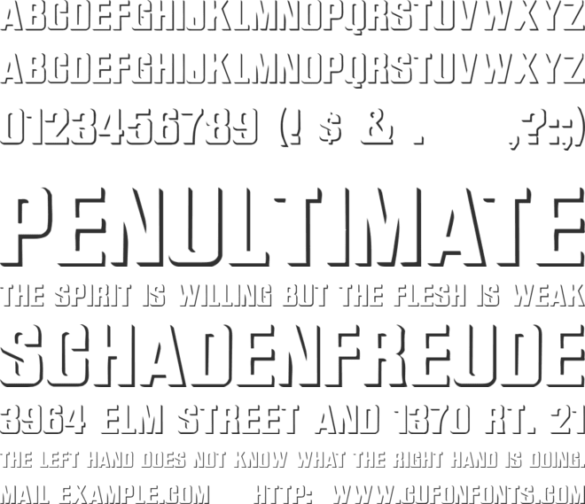 Relief Grotesk font preview