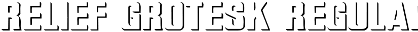 Relief Grotesk Regular font