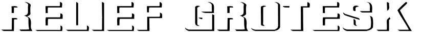 Relief Grotesk Extended font
