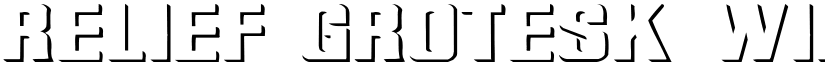 Relief Grotesk Wide font