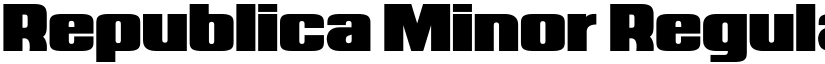 Republica Minor Regular font