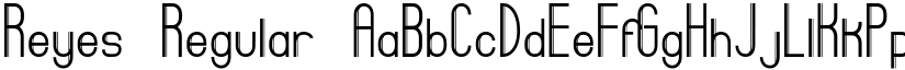 Reyes Regular font