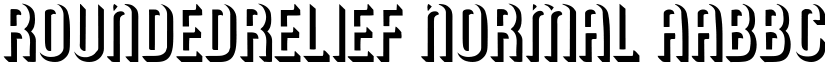 RoundedRelief Normal font