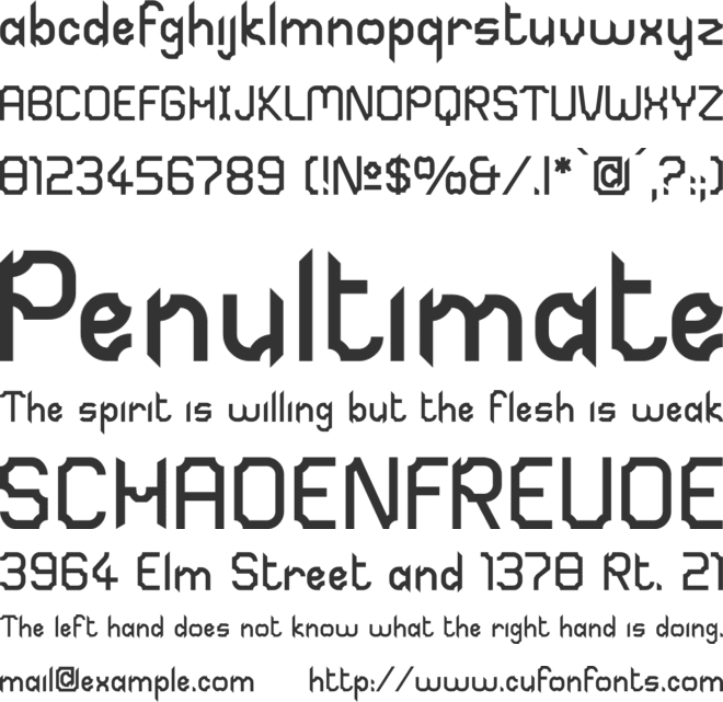 Sabril font preview