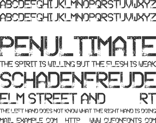 Sandy Ravage font preview