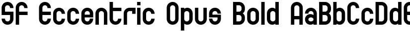 SF Eccentric Opus Bold font