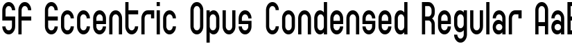 SF Eccentric Opus Condensed Regular font