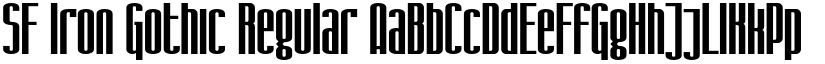 SF Iron Gothic Regular font