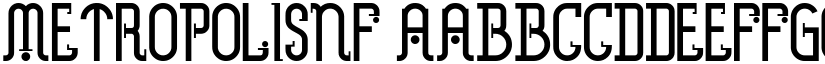 MetropolisNF font