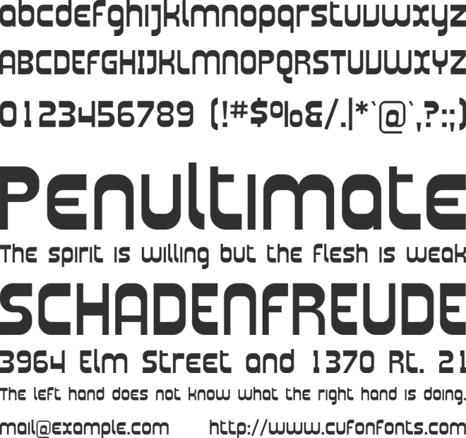 SF Plasmatica font preview