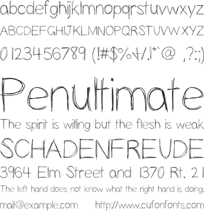 Slopness font preview