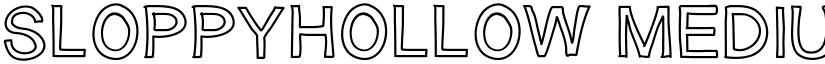 SloppyHollow Medium font
