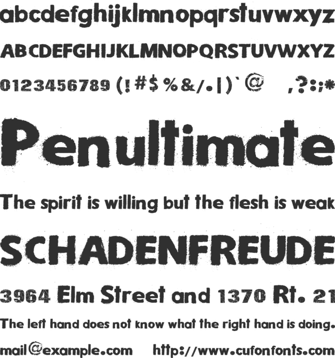 Snow Times font preview