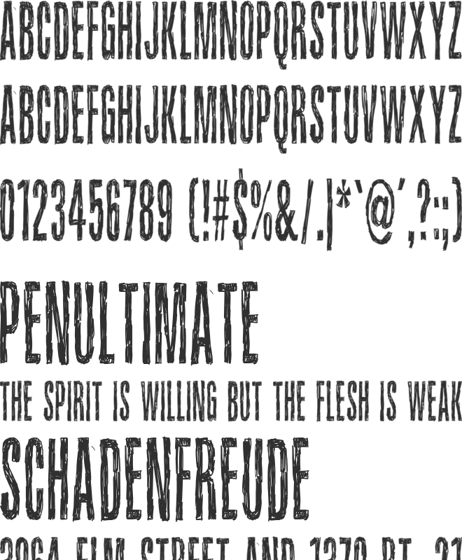 Sound of silence font preview