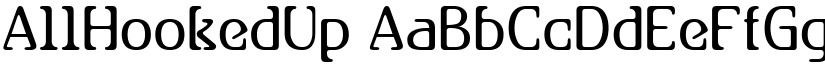 AllHookedUp font