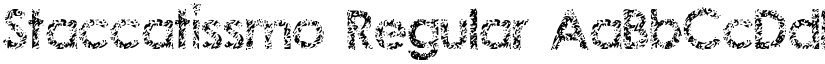 Staccatissmo Regular font