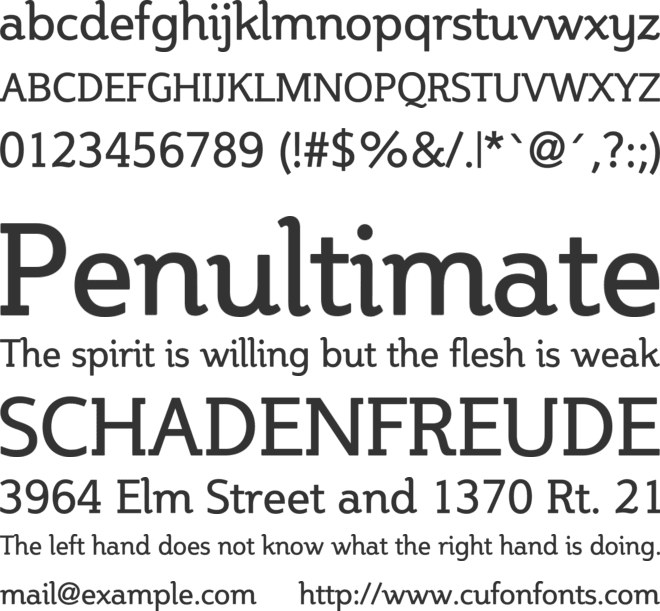 Steinem font preview