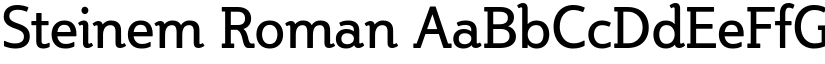 Steinem Roman font
