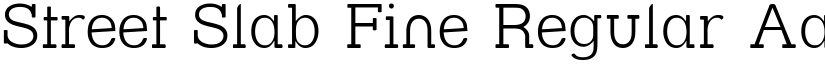 Street Slab Fine Regular font
