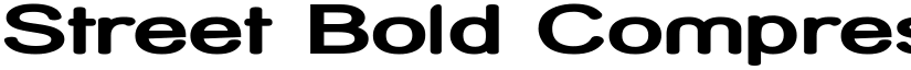 Street Bold Compressed Regular font