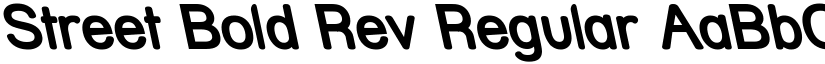 Street Bold Rev Regular font