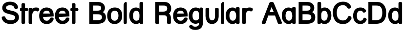 Street Bold Regular font