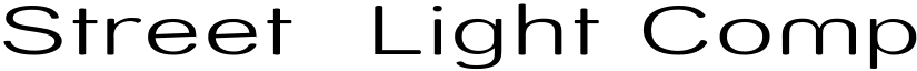 Street  Light Compressed Regular font