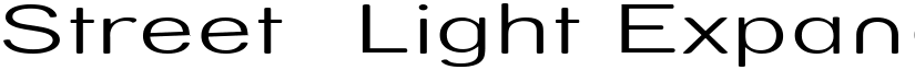 Street  Light Expanded Regular font