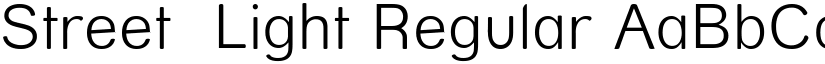 Street  Light Regular font