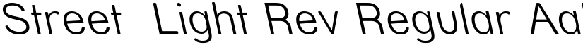 Street  Light Rev Regular font