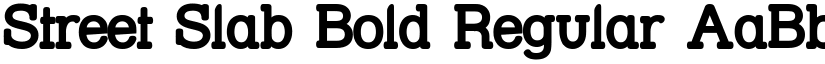 Street Slab Bold Regular font