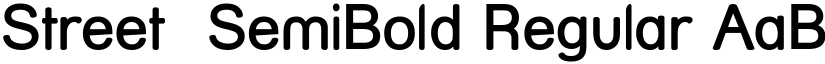 Street  SemiBold Regular font