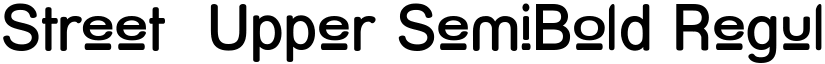 Street  Upper SemiBold Regular font