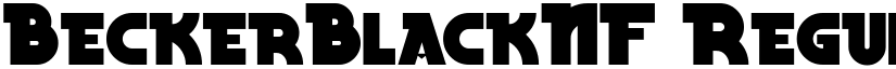 BeckerBlackNF Regular font