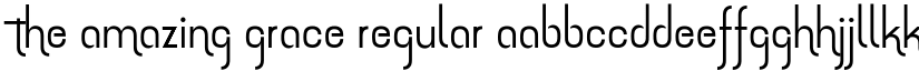 the amazing grace Regular font