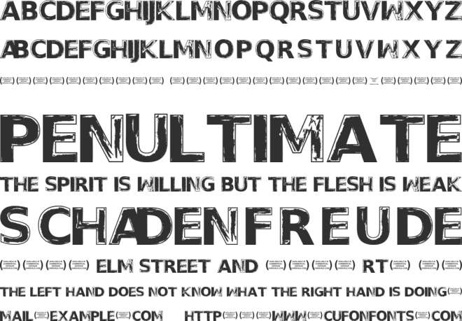 Thoughts of Her font preview