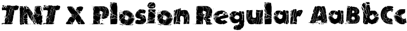 TNT X Plosion Regular font