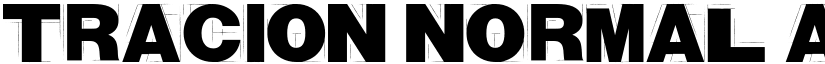 Tracion Normal font